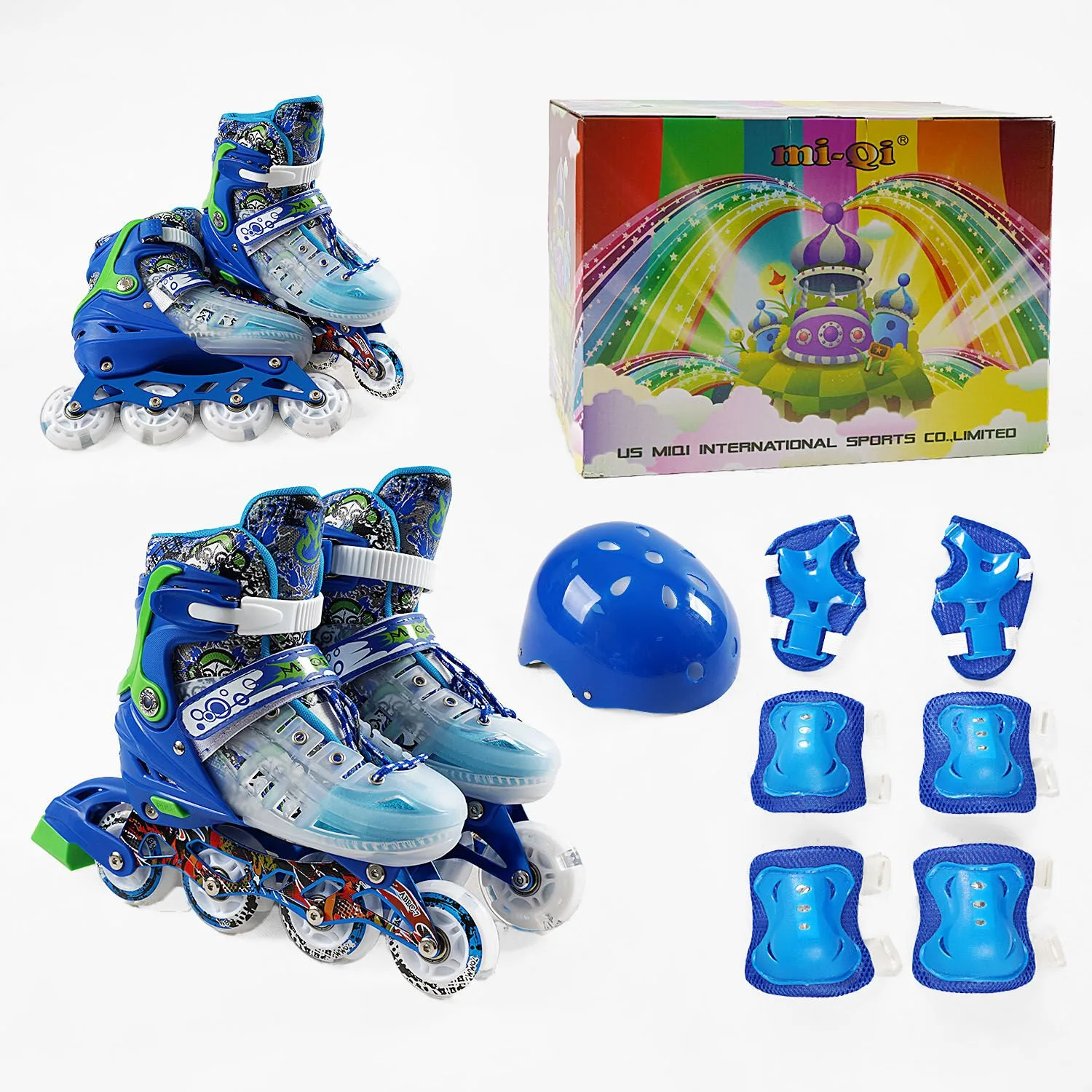 Набір роликів Best Roller розмір 34-38 біло-синій