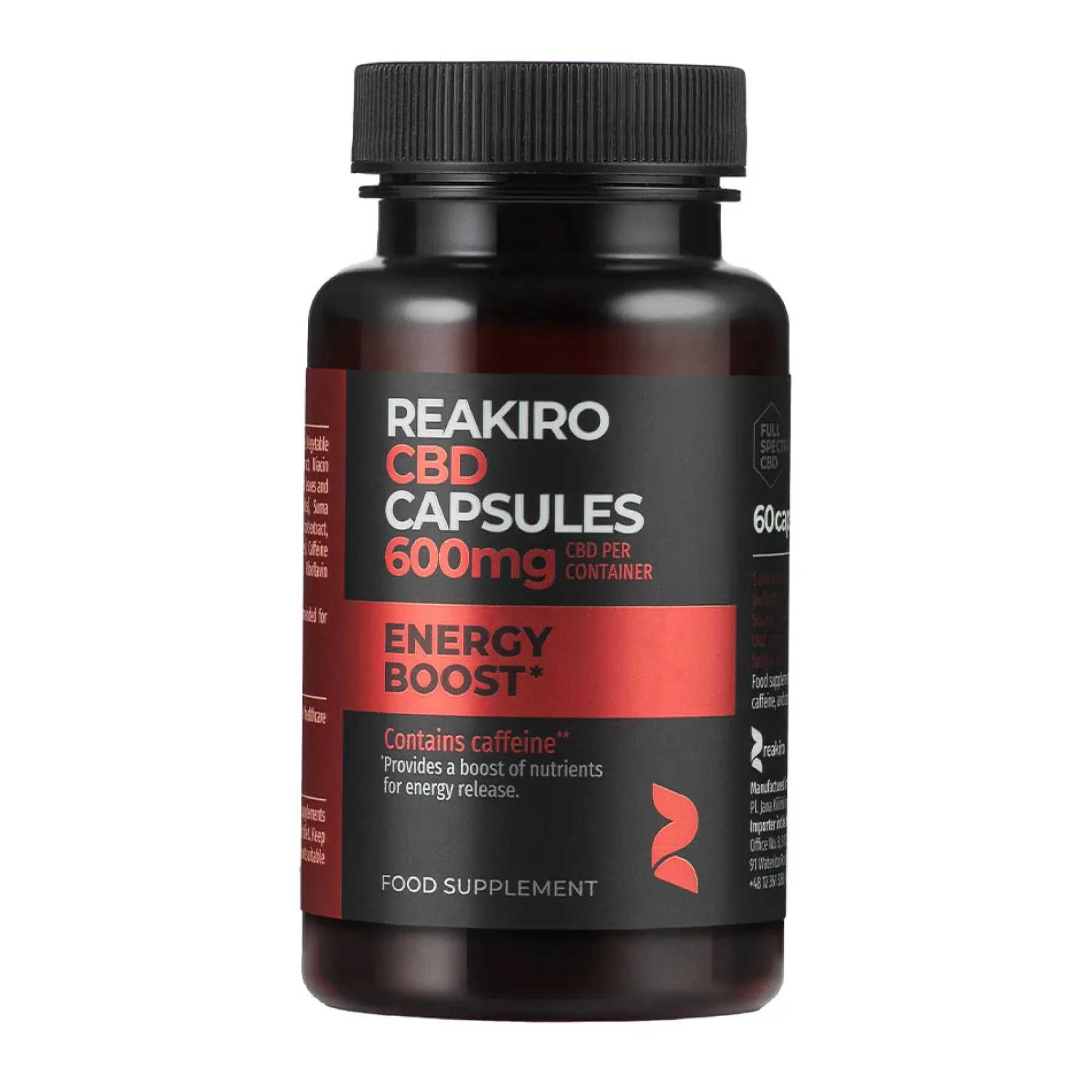 Energy Boost CBD Capsules 600 мг - 60 капсул