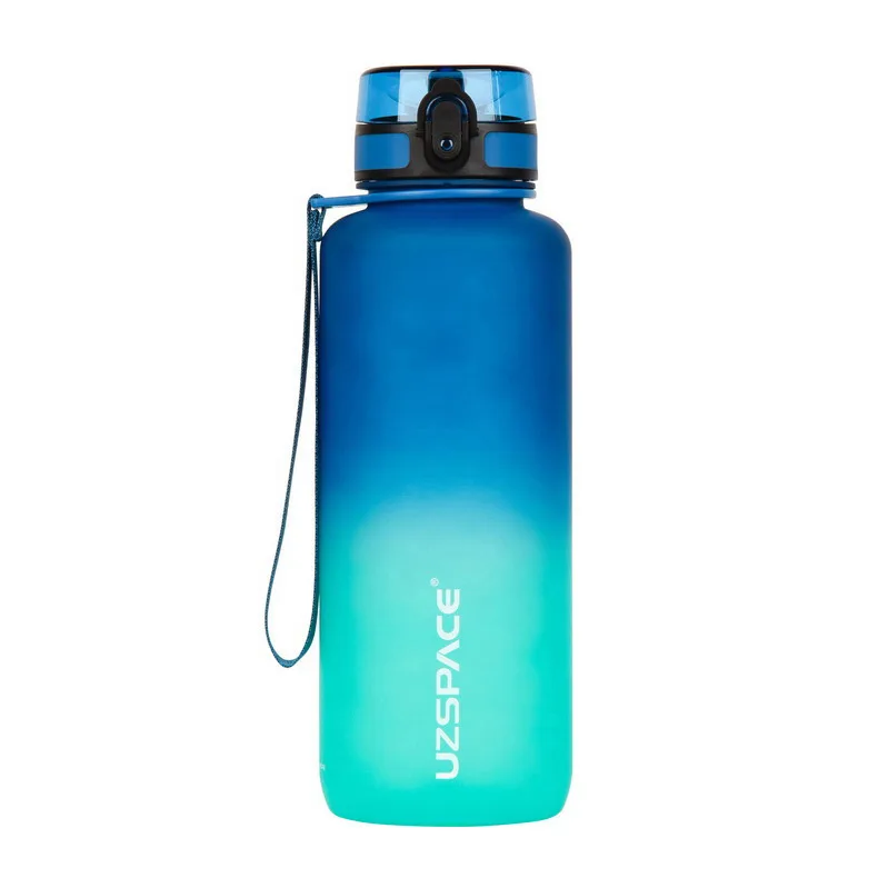 Uzspace Frosted Gradient Waterbottle 3056 1,5 л blue/зелений