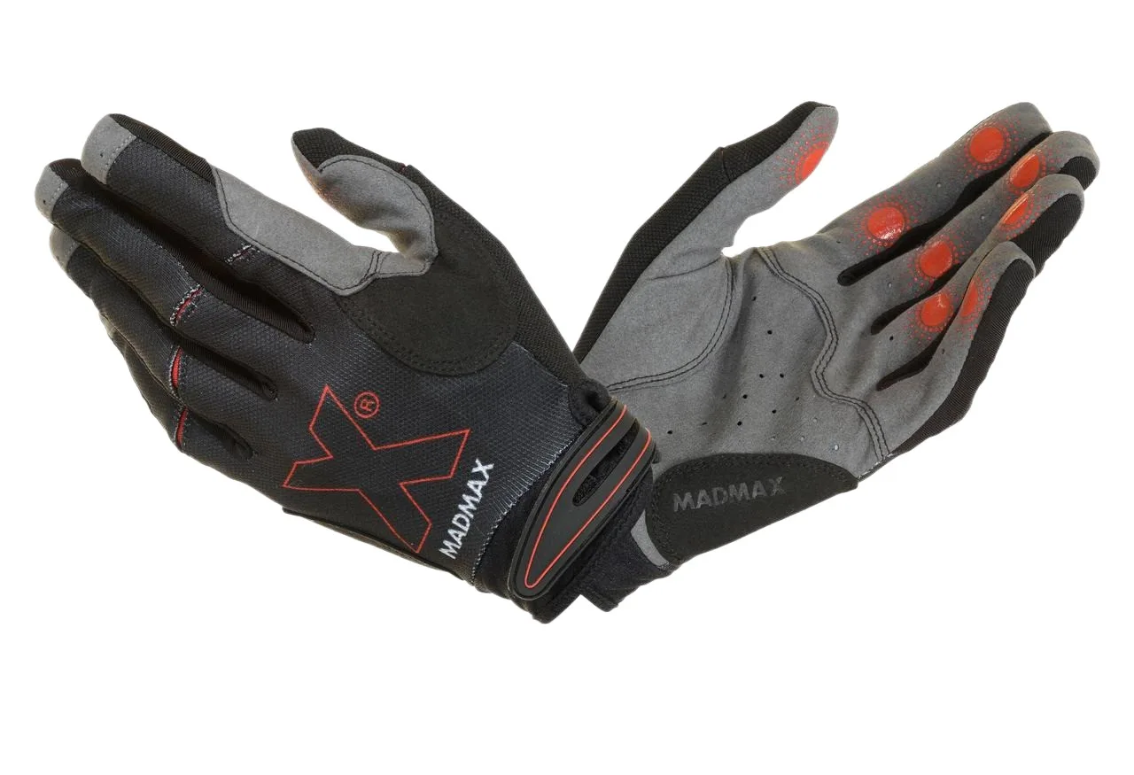 Рукавички для фітнесу MadMax MXG-103 X Gloves Black/Grey S
