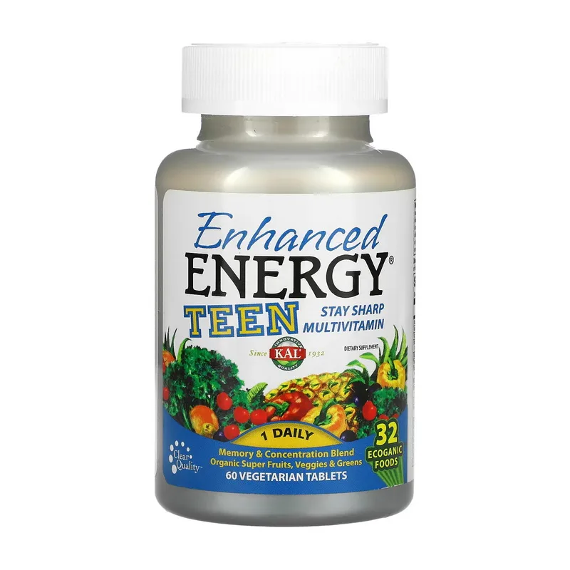 Enchanced Energy Teen Multivitamin - 60 вег. таблетка