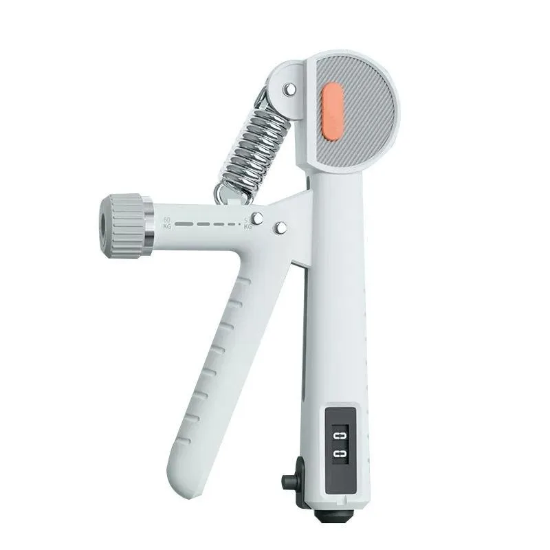 Еспандер кистьовий з лічильником PowerPlay PP-4401 з регульованим навантаженням 10-60 кг. білий