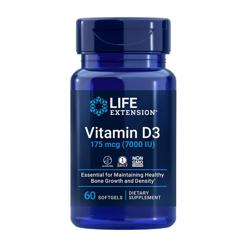 Vitamin D3 175 мкг 7,000 IU - 60 софтгель