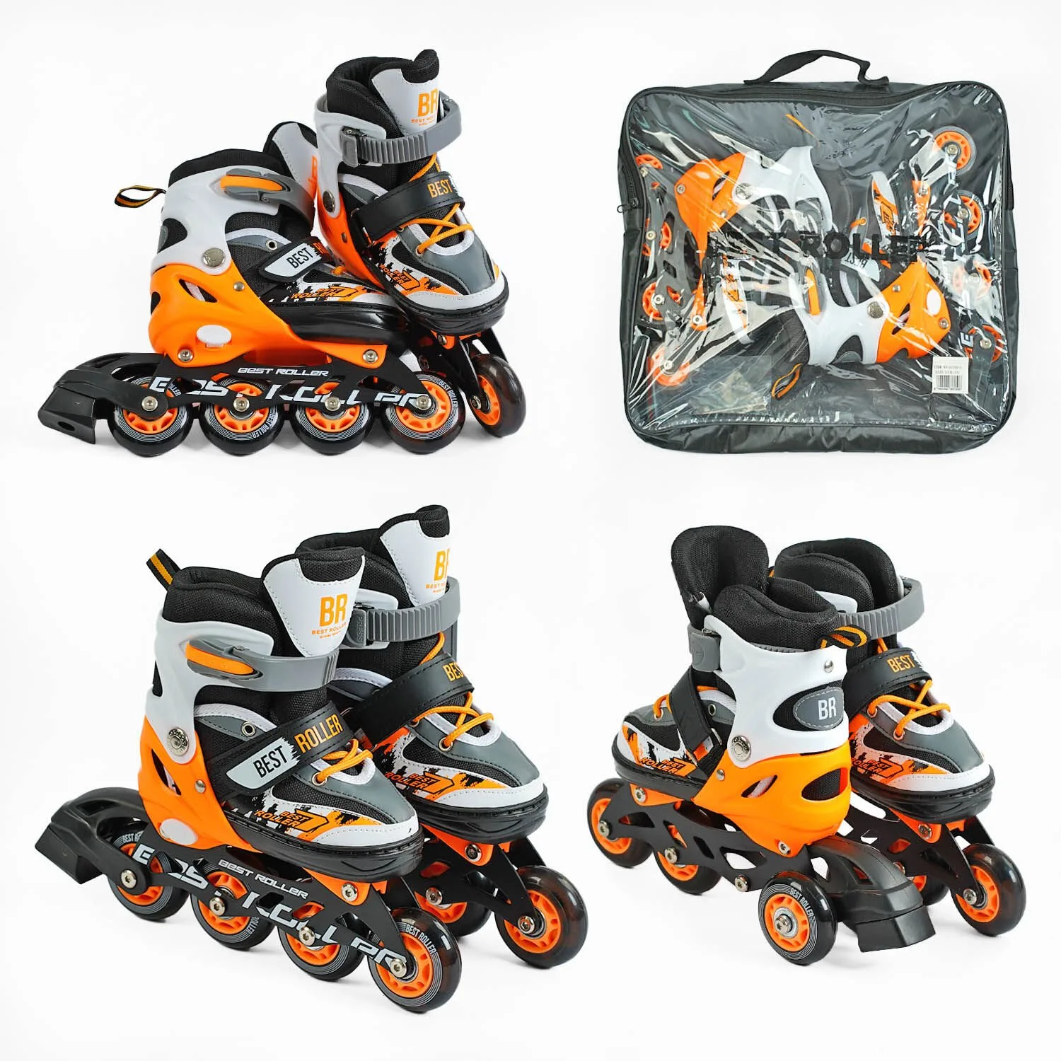 Ролики Best Roller розмір 30-33 чорно-помаранчевий 61720-S