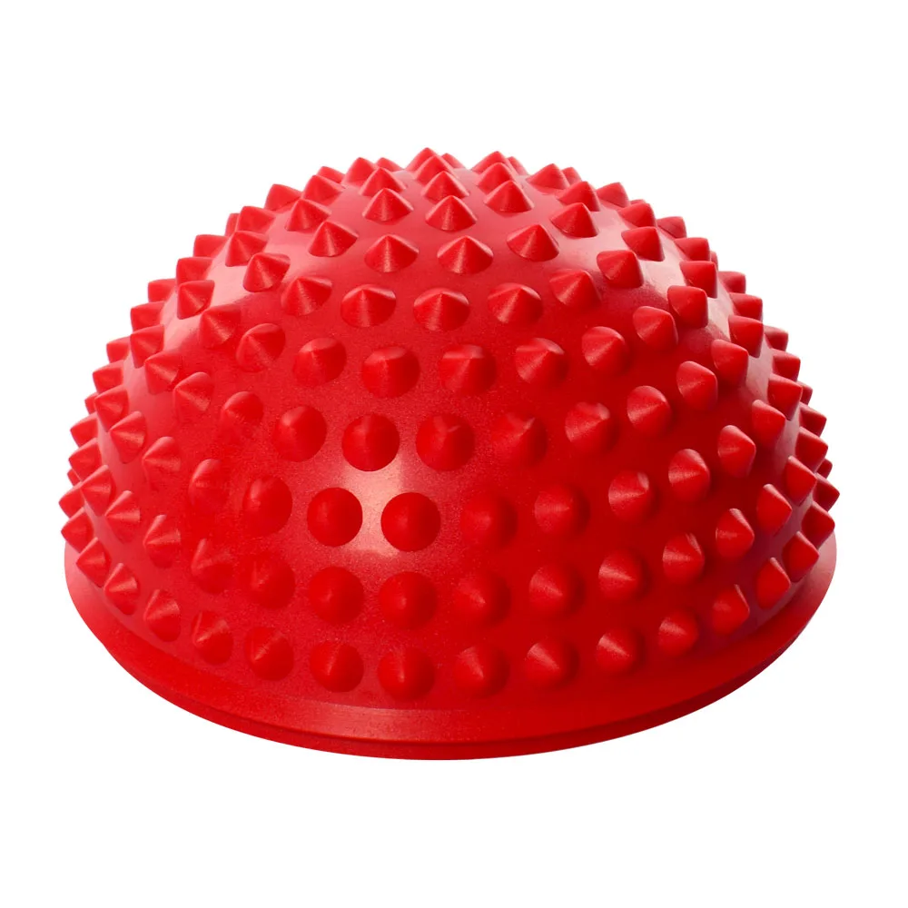 Напівсфера масажна балансувальна їжачок 275грам червоний