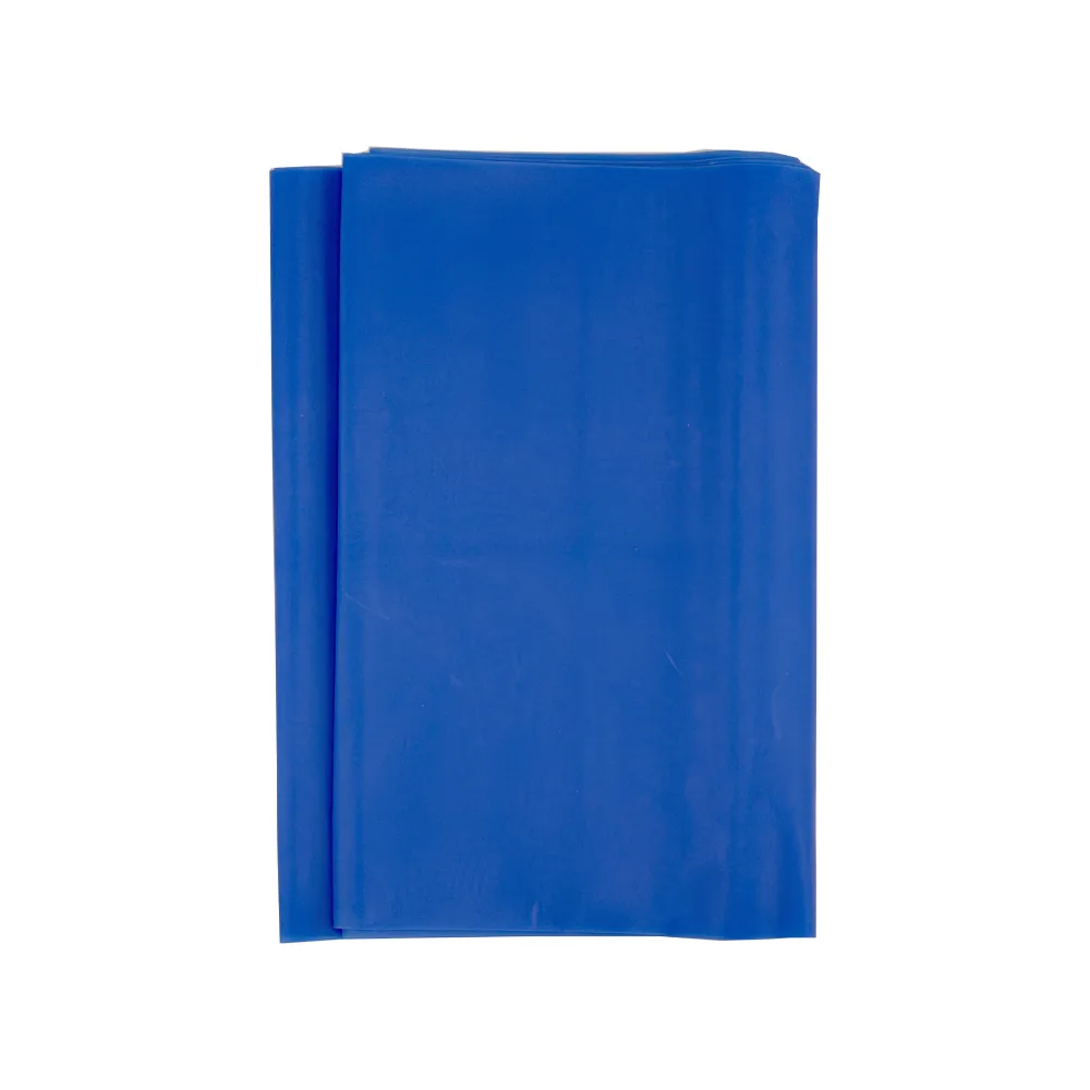 Стрічка еластична для фітнесу та йоги 0,4 мм DOUBLE CUBE синій