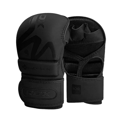Рукавиці для ММА (Греплінгові рукавички) RDX T15 Noir Inner Matte Black XL