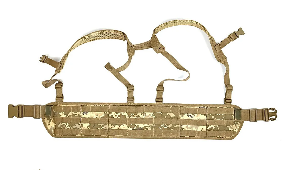 Tactical Load-Bearing Belt RPS with MOLLE mounting and shoulder straps pixel ZSU MM-14 without pouches