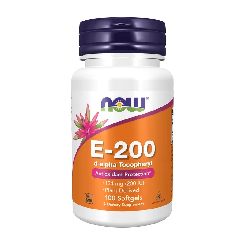 E-200 (134 мг) With d-alpha Tocopherols - 100 софтгель