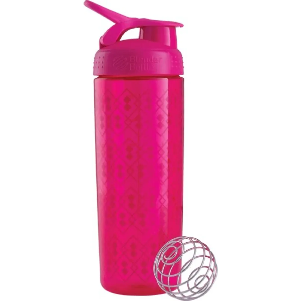 Шейкер BlenderBottle SportMixer Signature Sleek 28 oz/ - 820 мл Рожевий Geo Lace