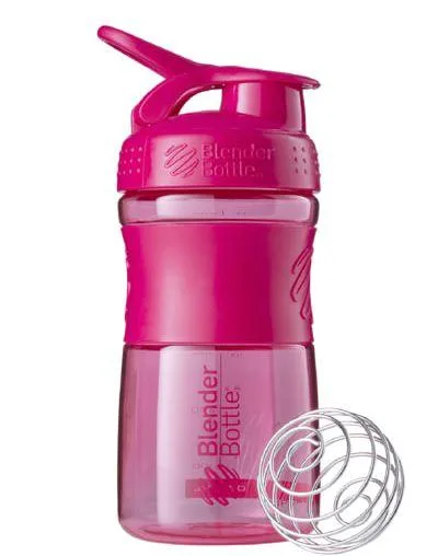 Шейкер спортивний пляшка BlenderBottle SportMixer Flip 590 мл рожевий FL