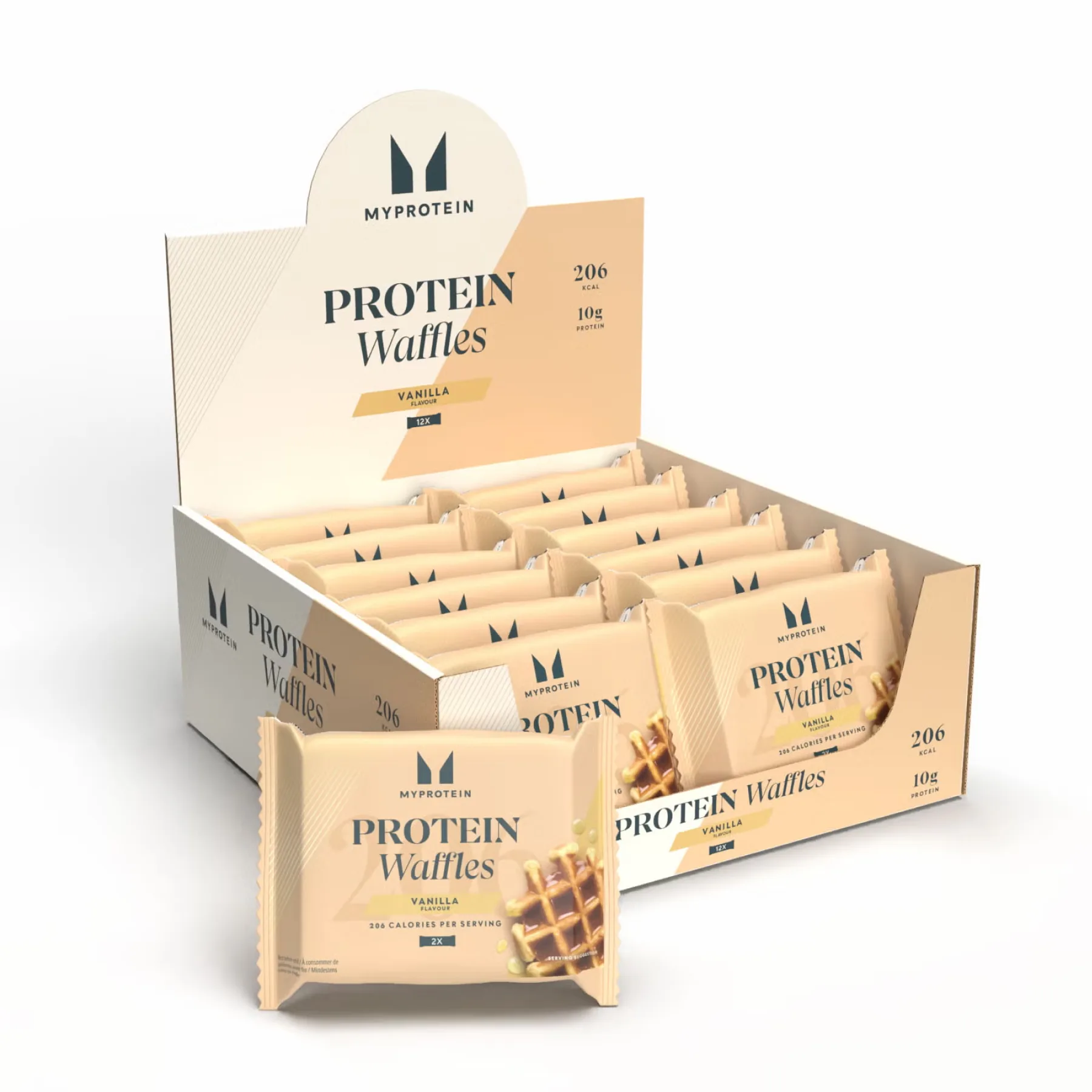 Protein Waffles - 12x50 г Ваніль (До 08.26)