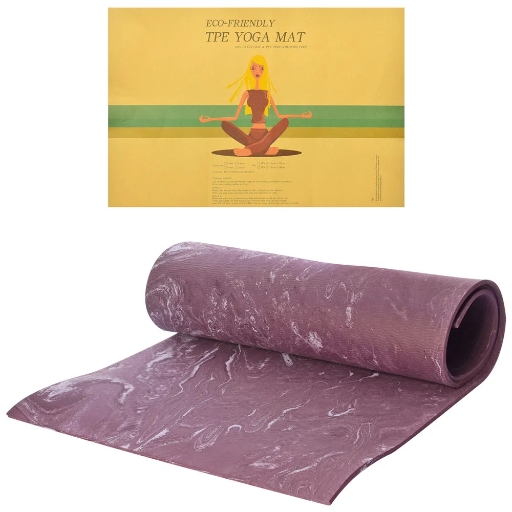 Килимок для фітнесу та йоги PER GPER-8PUR 183 см 61 см 8 мм фіолетовий