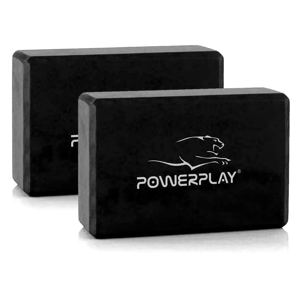 Yoga Block 2 pcs (pair) PowerPlay 4006 Yoga Brick EVA black