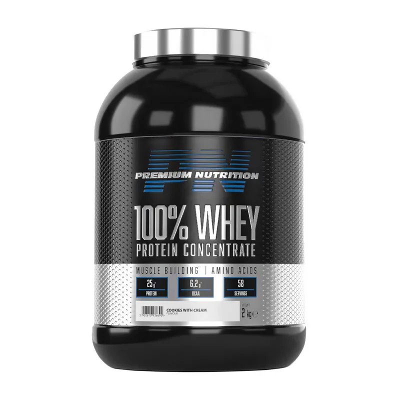 100% Whey Protein Concentrate - 2 кг Білий шоколад журавлина