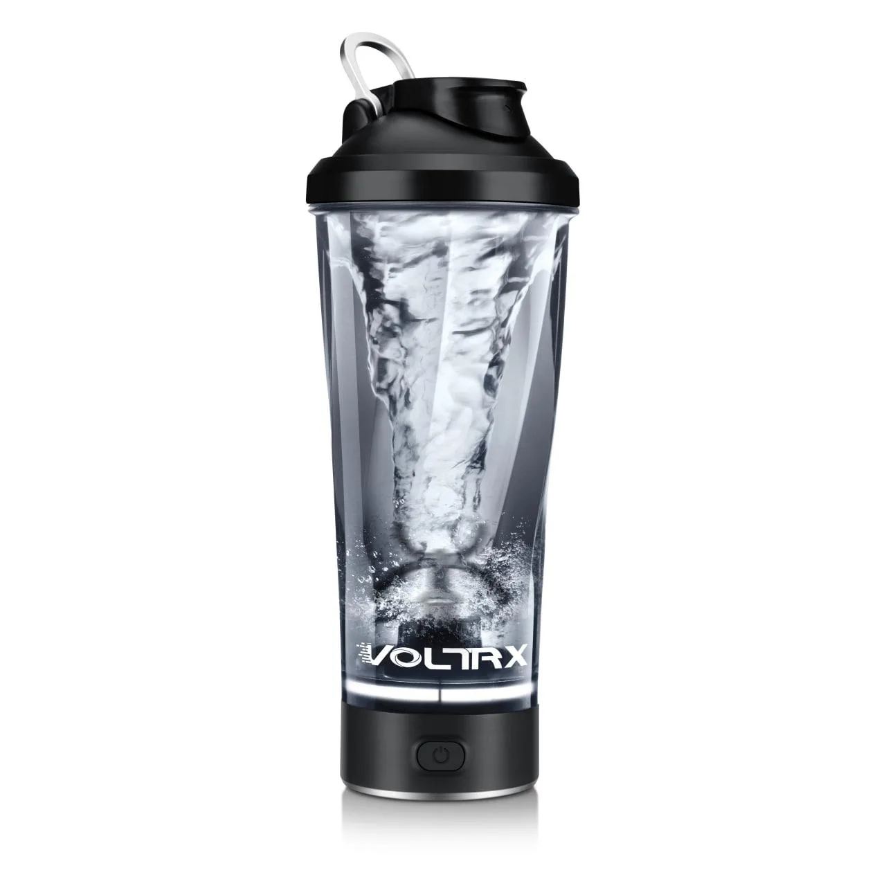 Шейкер спортивний електричний VOLTRX VortexBoost 600 мл. Tritan Black