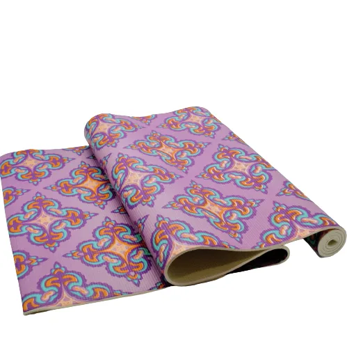 Килимок для фітнесу та йоги PVC GPVC-6D5 173 см 61 см 6 мм мікс з малюнком