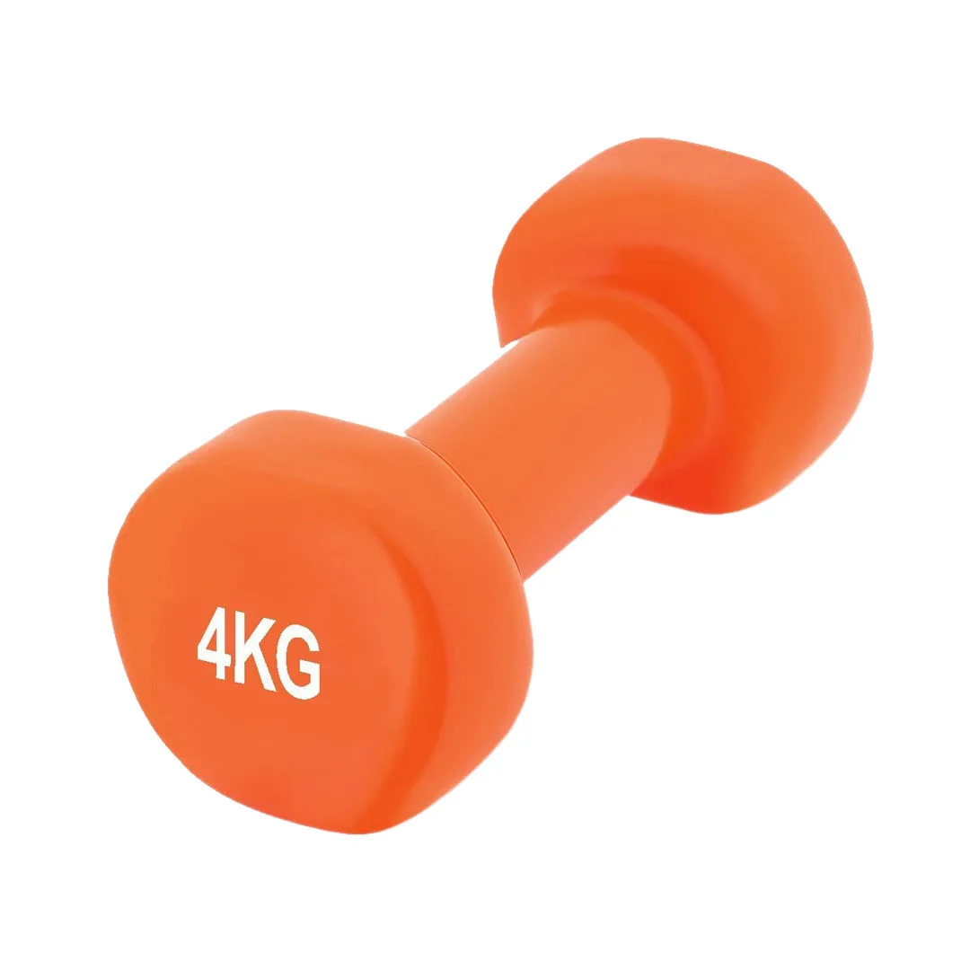Гантель вінілова PowerPlay 4125 Achilles - 4 кг. помаранчева