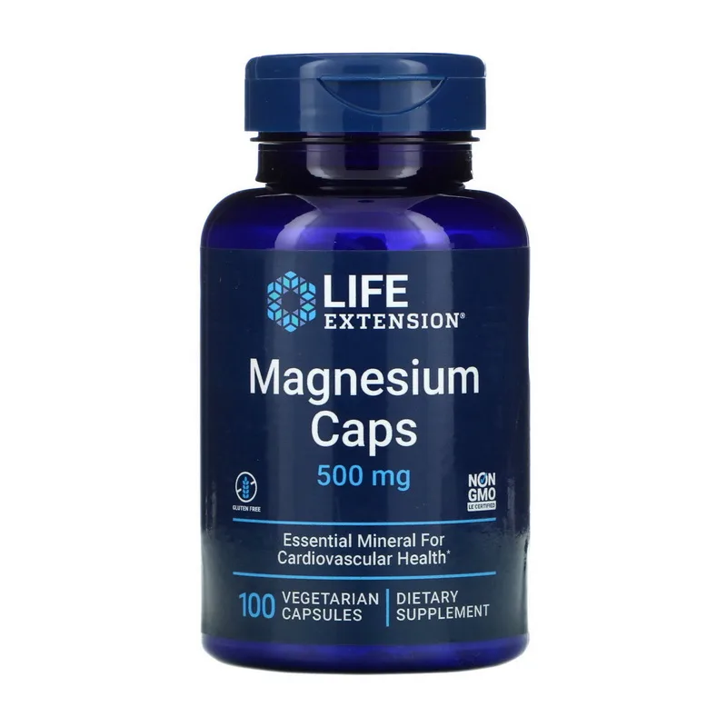 Magnesium Caps - 500 мг 100 вегетаріанських капсул