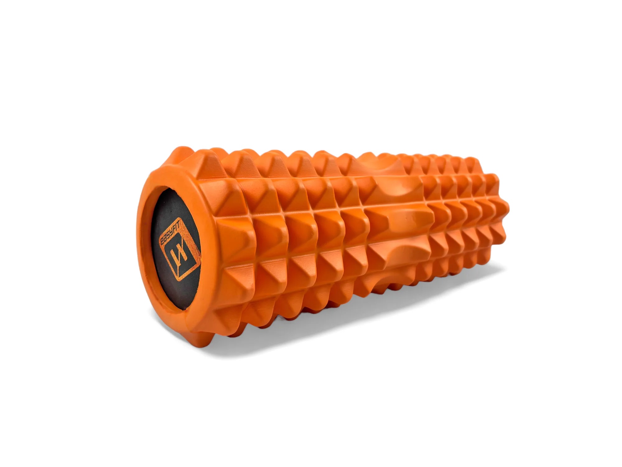 Масажний ролик EasyFit Solid Roller v.1,2s 33х13 см помаранчевий