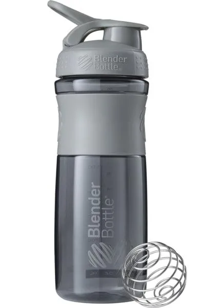 Шейкер спортивний пляшка BlenderBottle SportMixer Flip 820 мл сірий