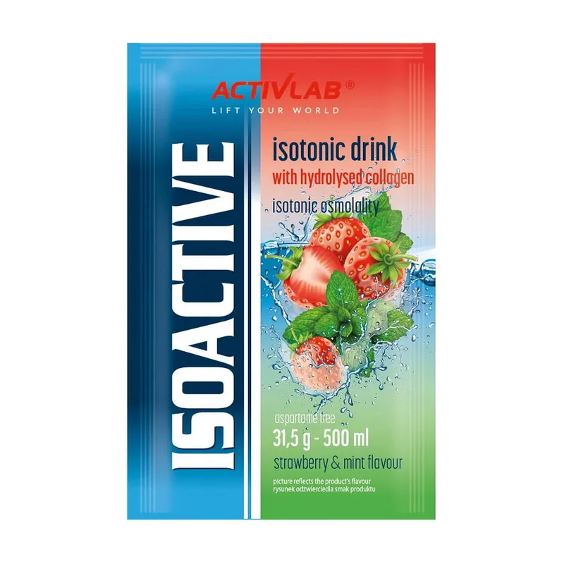 Isoactive Isotonic Drink - 31,5 г Полуниця & mint