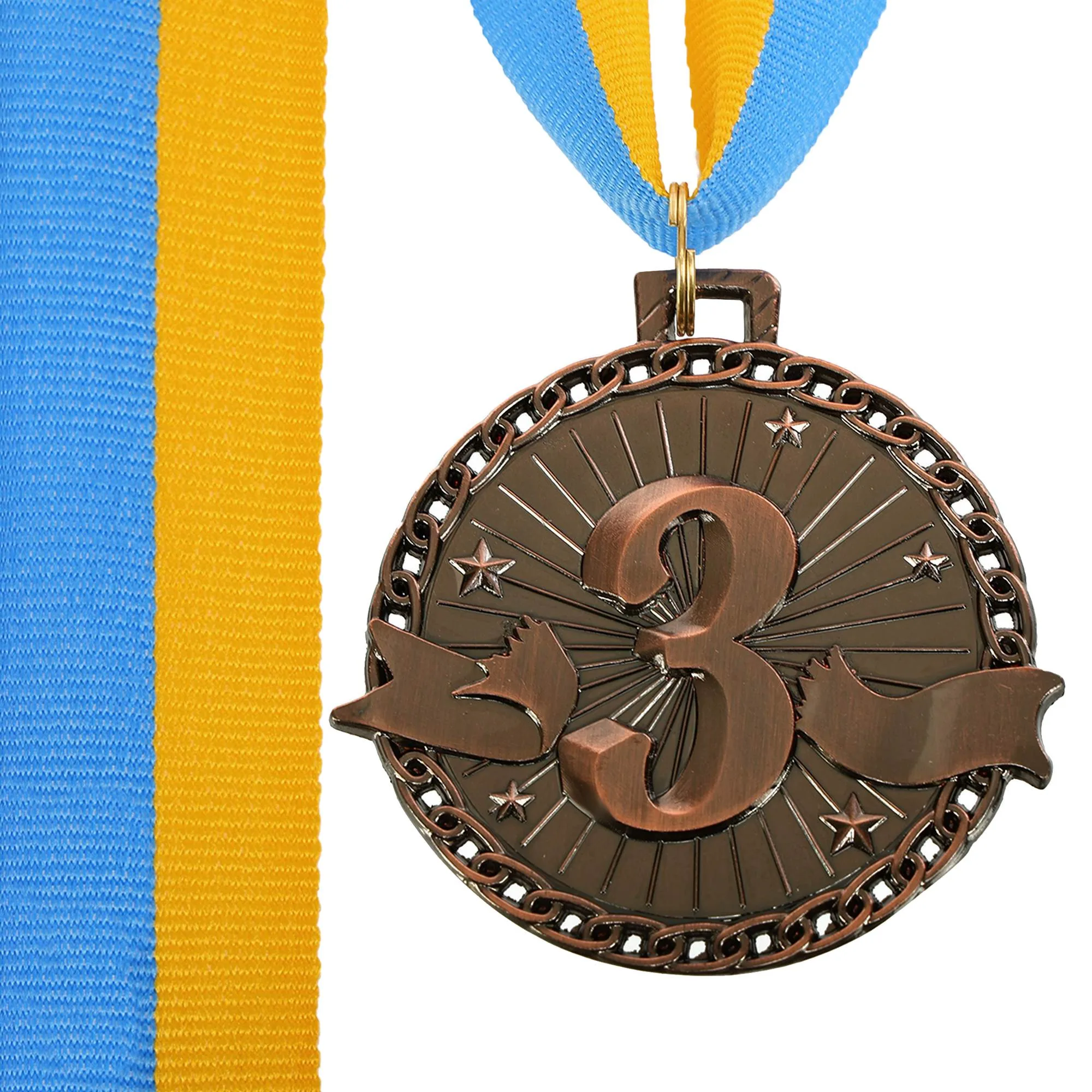 Медали с лентой 3 место 6 см