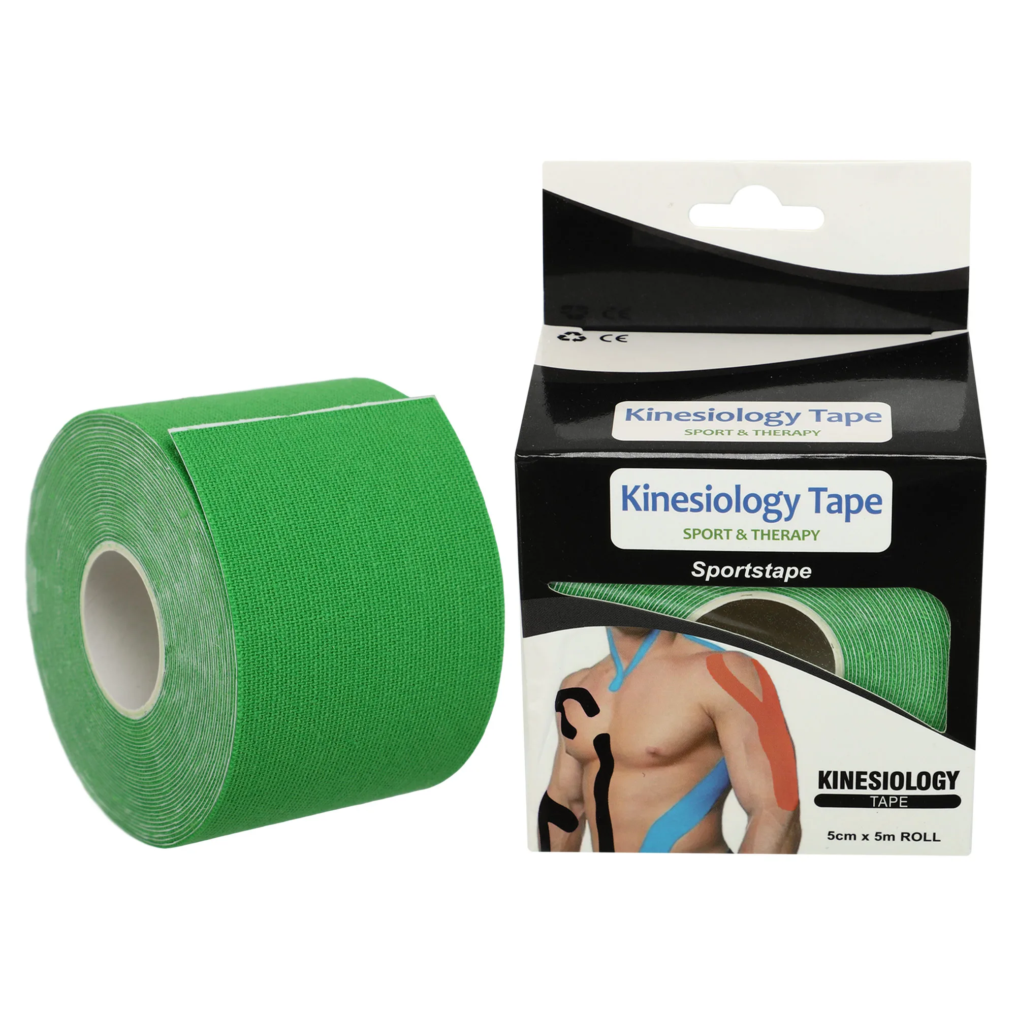 Kinesiology tape for face and body size 5 cmx5 m assorted colors