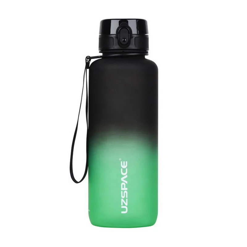 Uzspace Frosted Gradient Waterbottle 3056 1,5 л Чорний/green