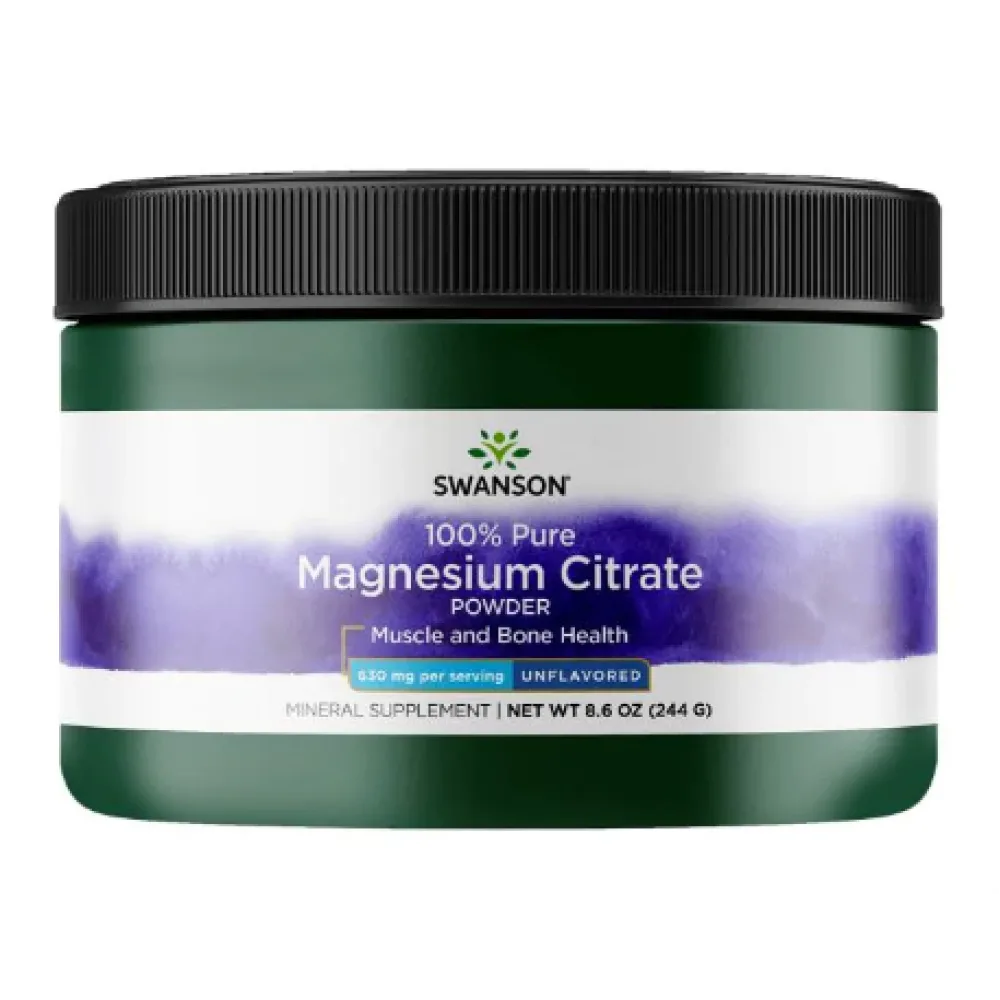 Magnesium Citrate Powder 100% Pure - 244 г
