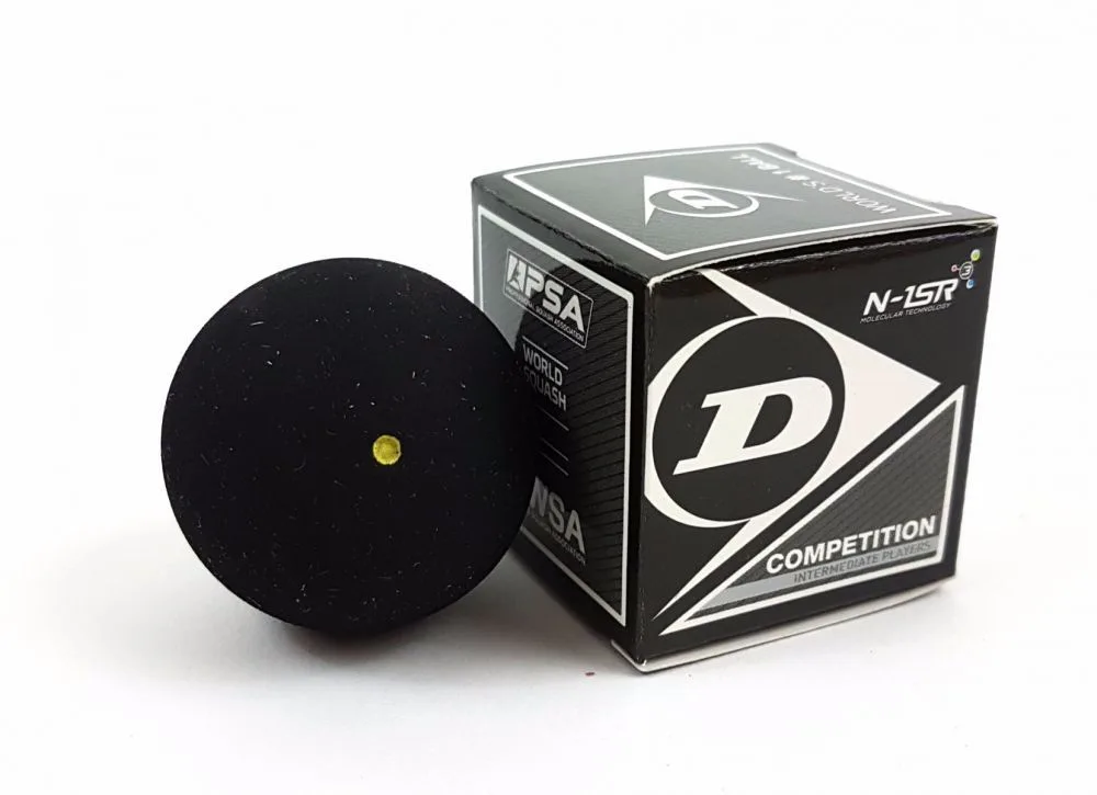 М'яч для сквошу Dunlop Competition 1точка жовта (оригінал)