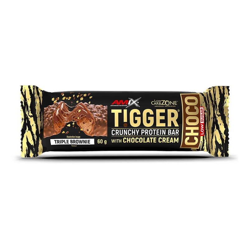 Tigger Crunchy Protein Bar - 60 г трійний брауні
