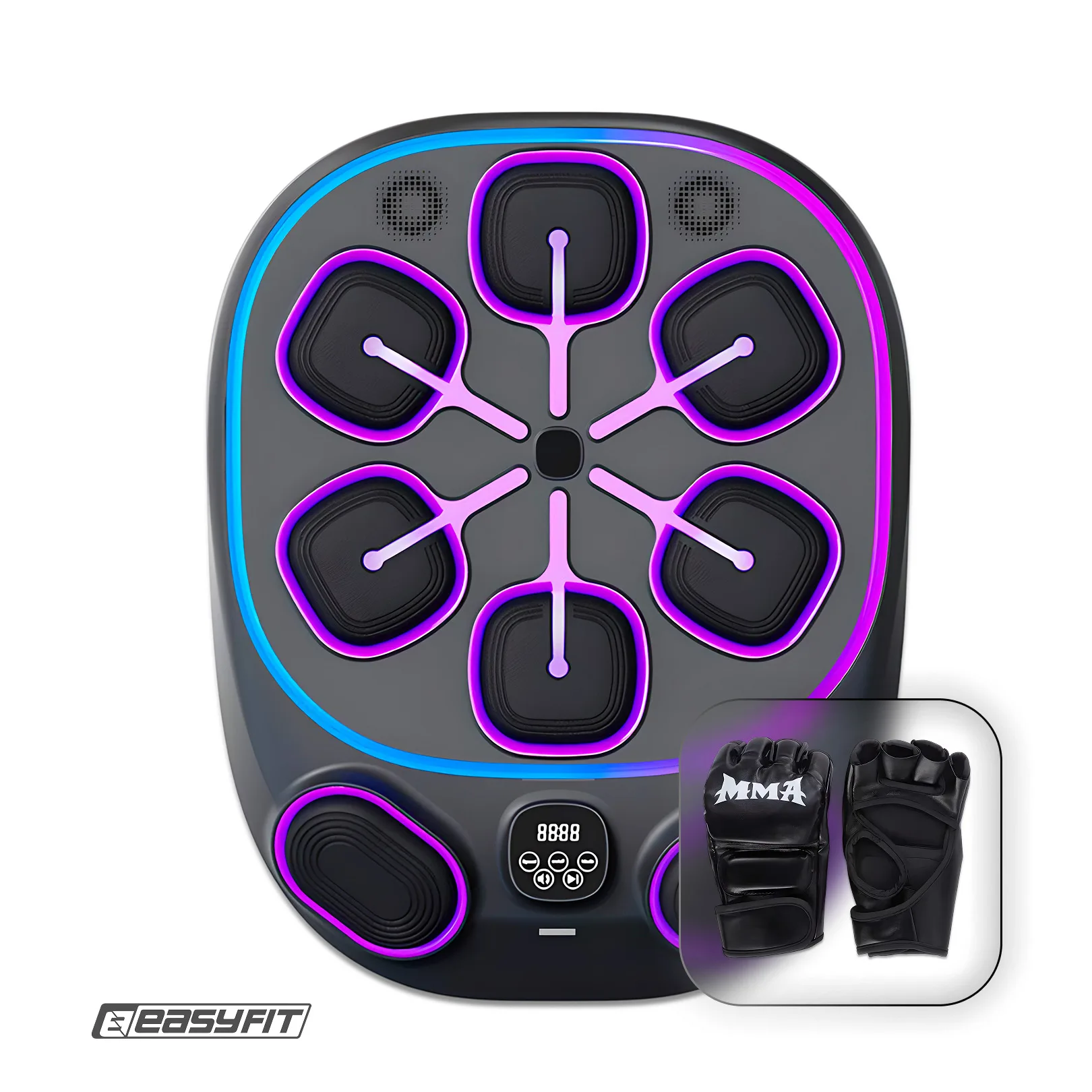 Настенный боксёрский тренажер EasyFit с апперкотами (музыкальный бокс)