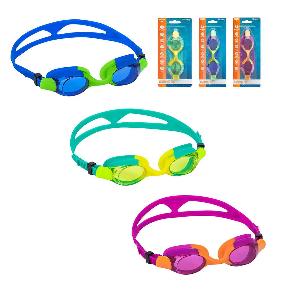 Окуляри для плавання Bestway 7+ 21065 Рожево-Помаранчевий