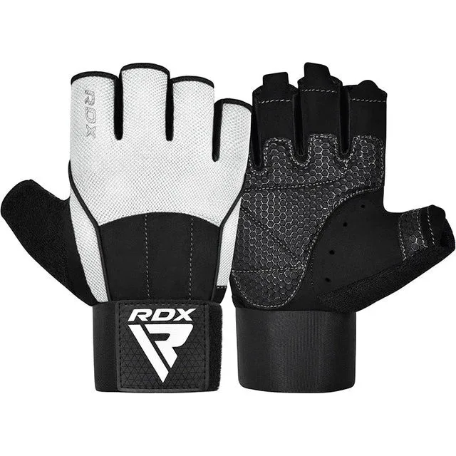 Рукавички для фітнесу RDX W3 WHITE WITH EVA PADDING-M