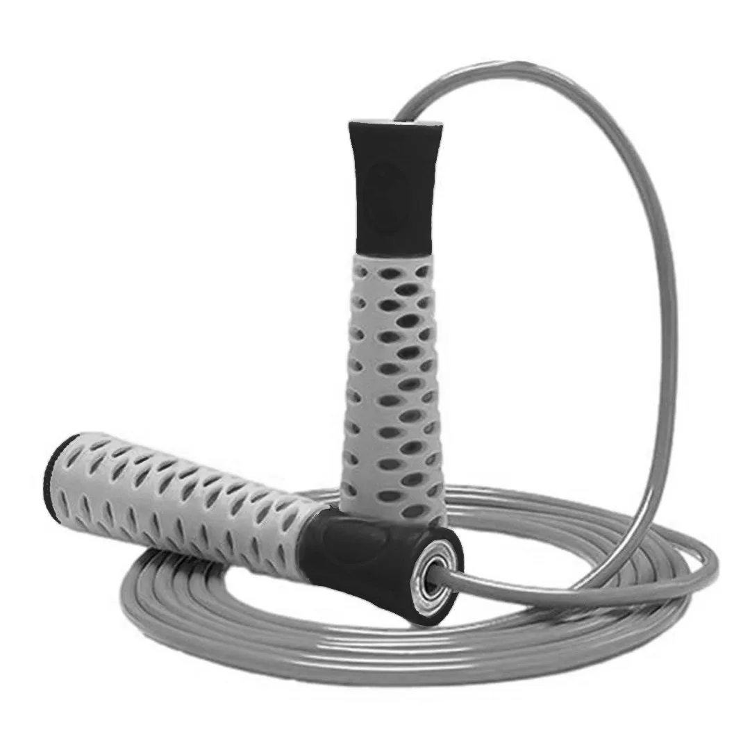 Скакалка PowerPlay 4206 Jump Rope PRO+ сіро-чорна (2,75m.)