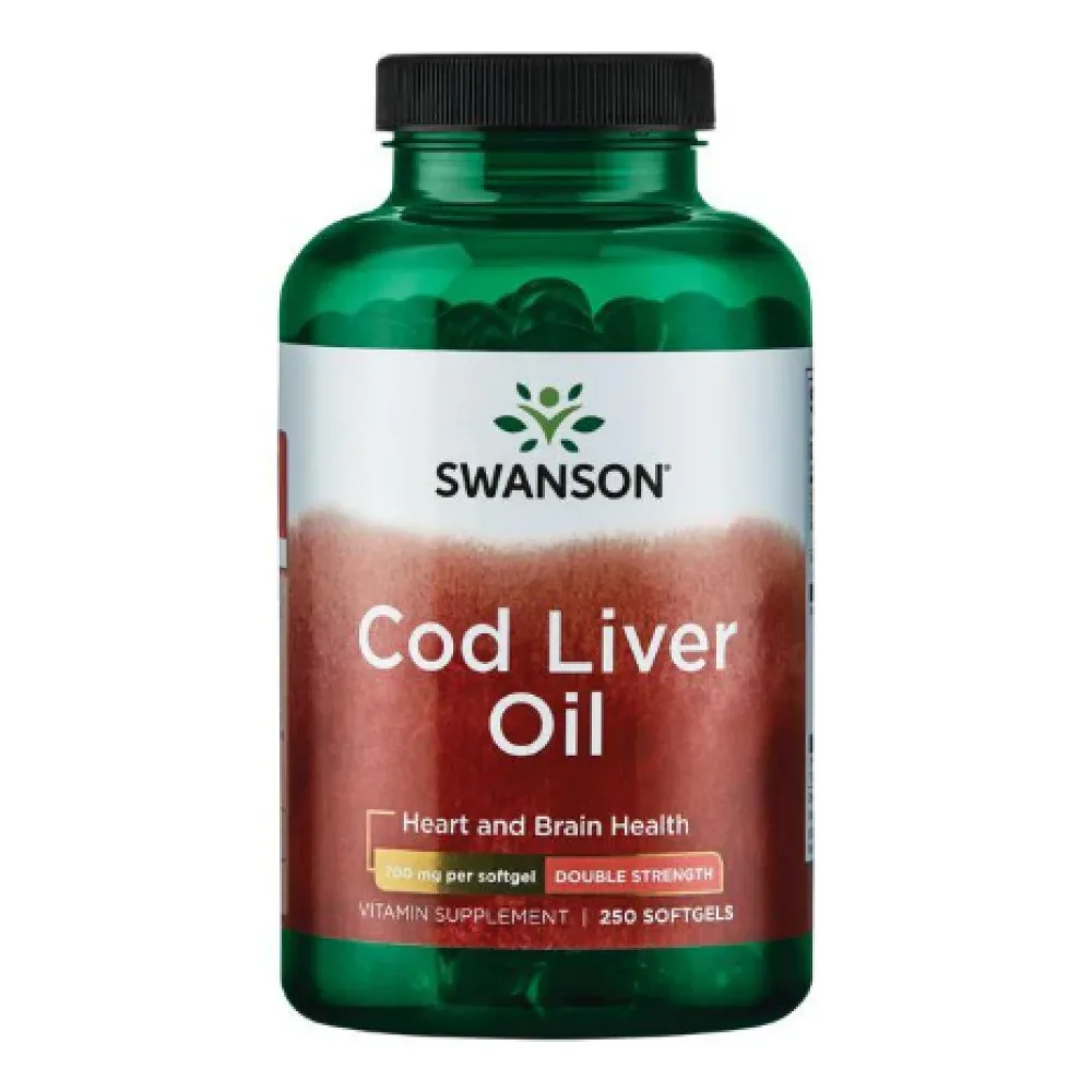 Cod Liver Oil (Double strength) 700 мг - 250 софтгель per bottle