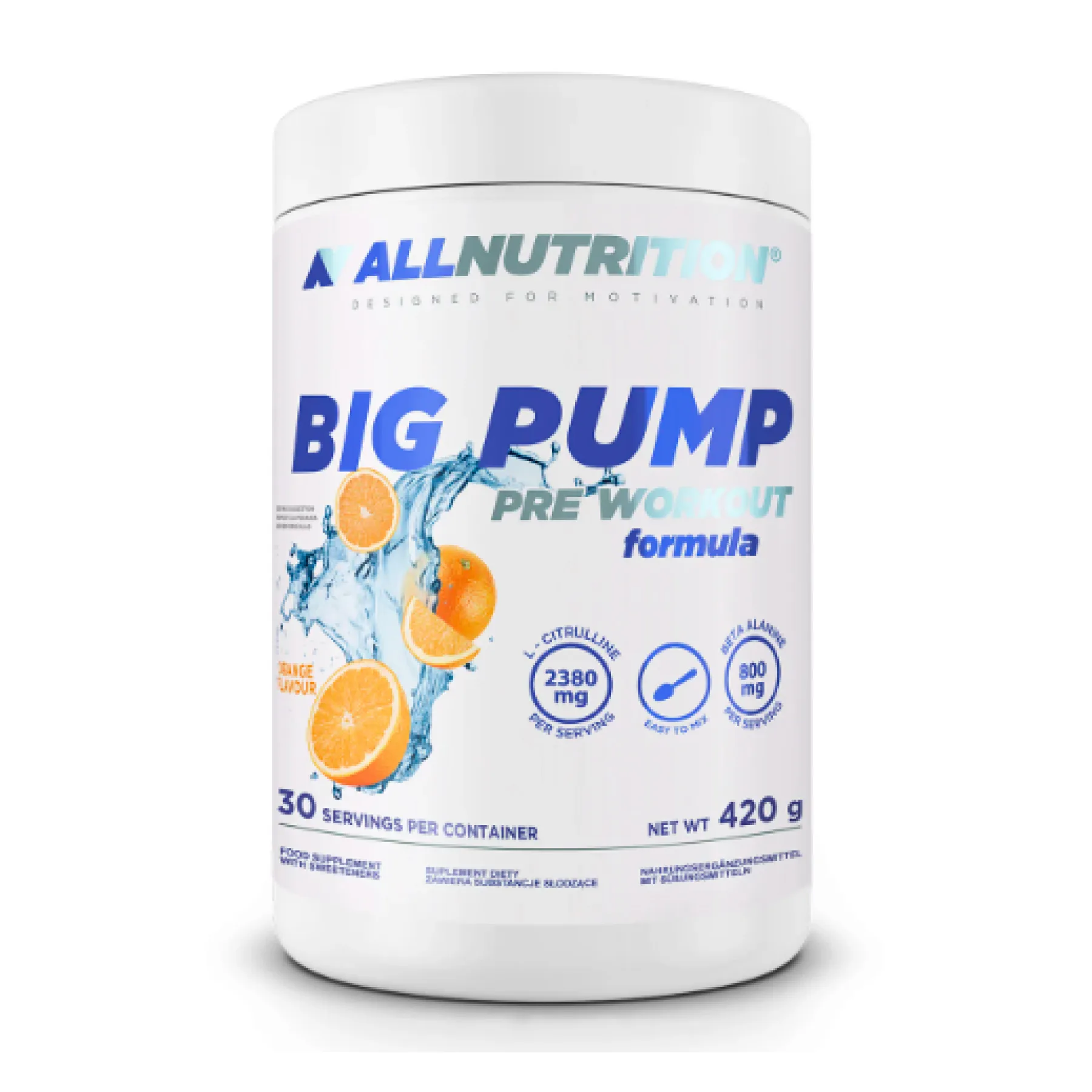 Big Pump Pre Workaut Formula - 420 г Апельсин