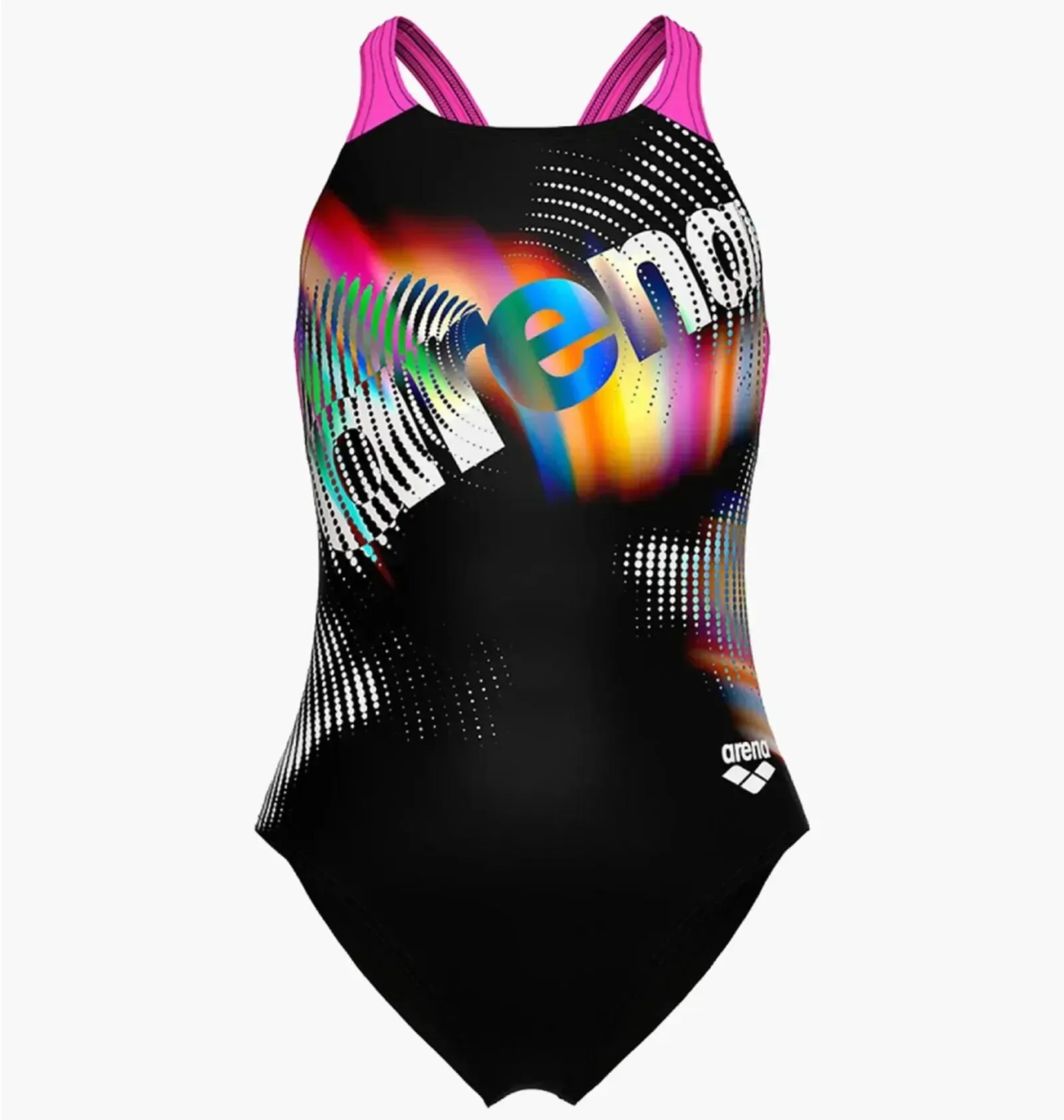 Купальник для плавання суцільний Arena LIT Logo SWIMSUIT V BACK L дитячий Оригінал 010690 590 128 см