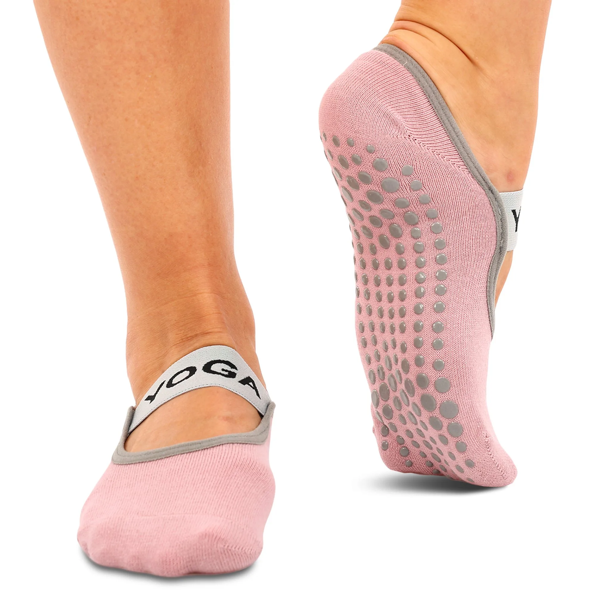 Yoga socks No.8 size 36-41 pink