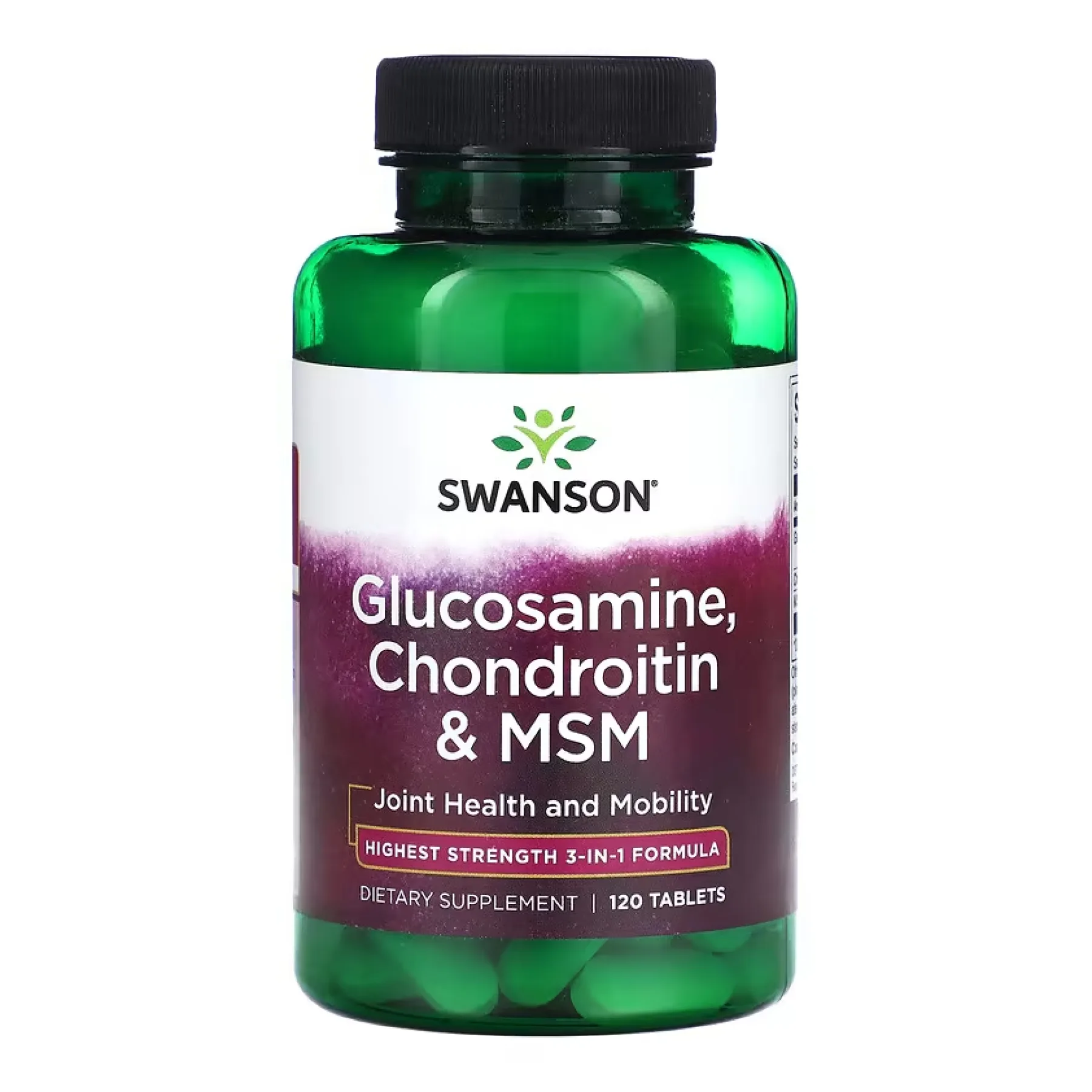Glucosamine, Chondroitin & Msm Highest Strength3-in-1 Formula - 120 таблеток