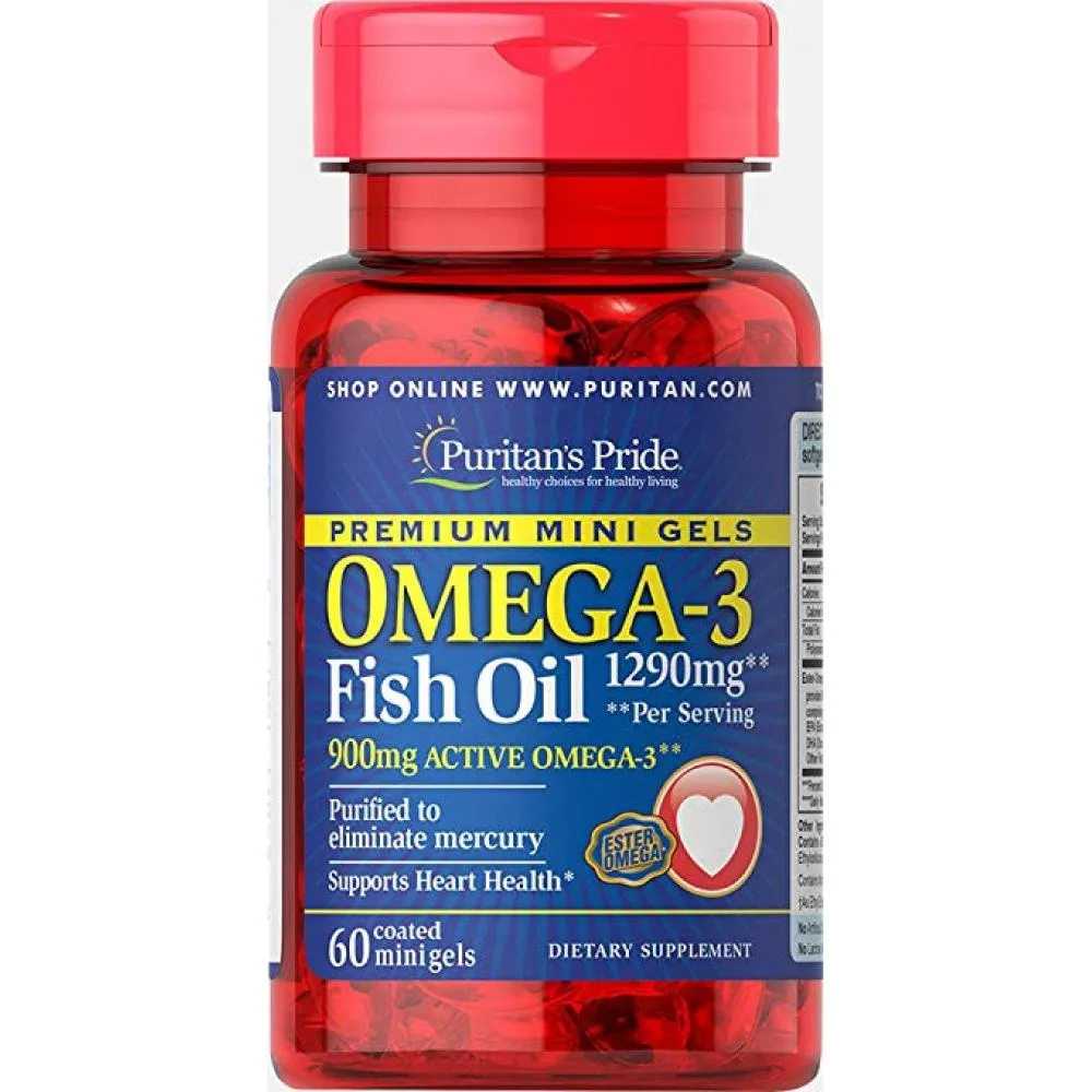 Omega-3 Fish Oil Mini Gels - 900 мг Active Omega-3 60 софтгель