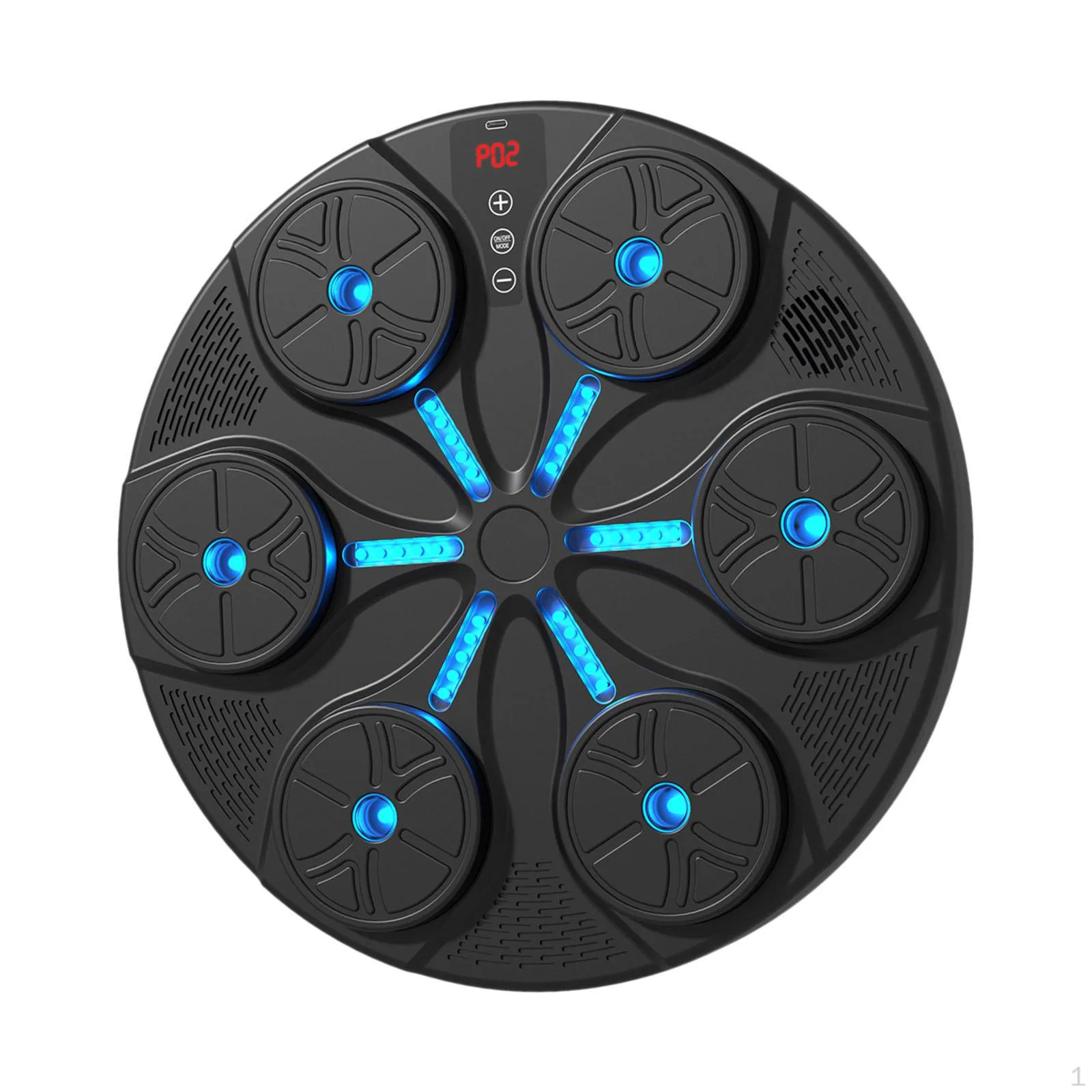 Боксерський тренажер електронні, настінний з дисплеєм та музичні колонки - 35 см x 35 см x 4,5 см