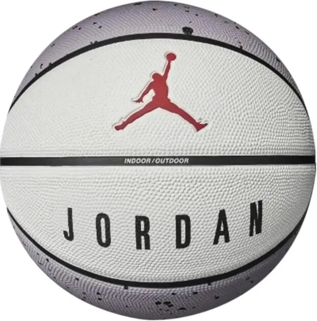 М'яч баскетбольний Nike Jordan PLAYGROUND 2.0 8 P DEFLATED CEMENT GREY/WHITE/BLACK/Вогненно червоний розмір 5 Оригінал J.100.8255.049.05