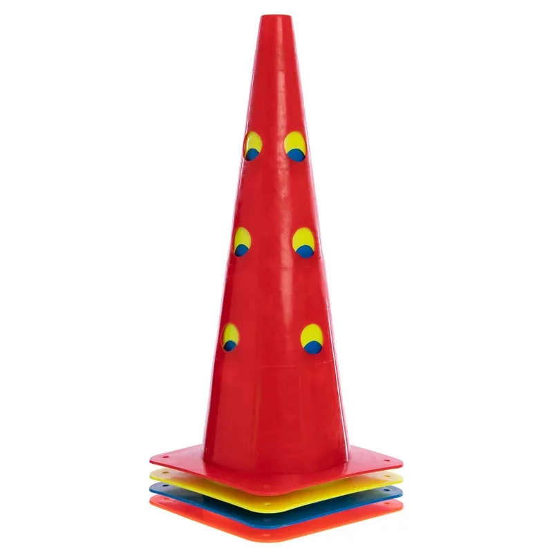 Конус-фішка з отворами для тренувань 48 см (1 шт) зелений