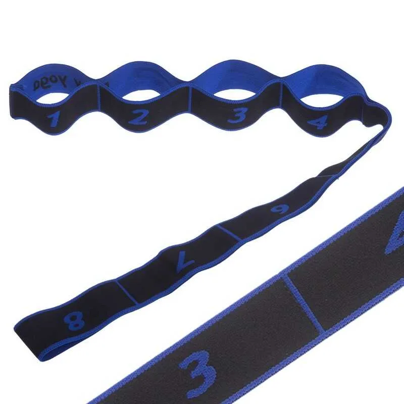 Стрічка для розтяжки еластичний еспандер чорний синій