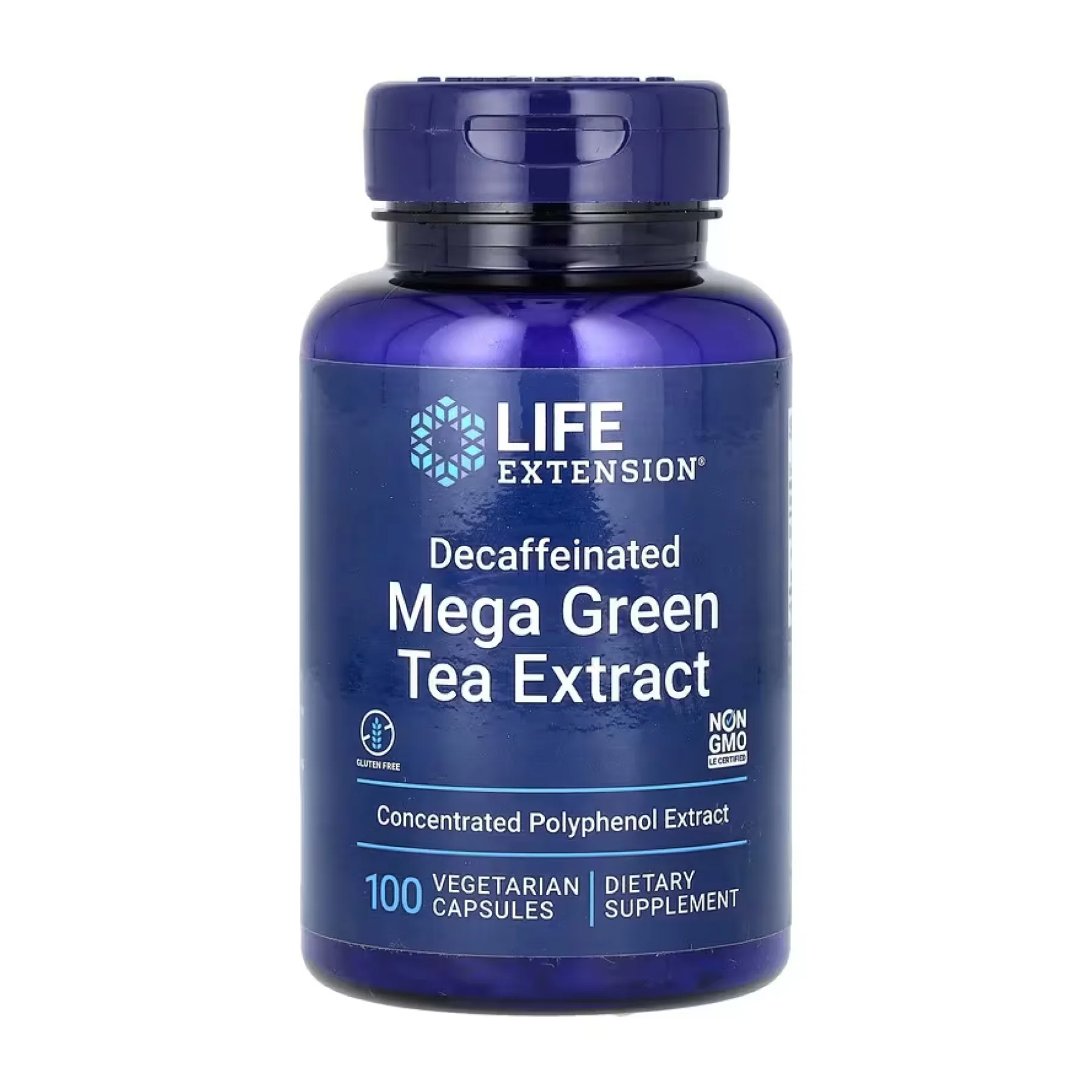 Decaffeinated Mega Green Tea Extract - 100 капсул