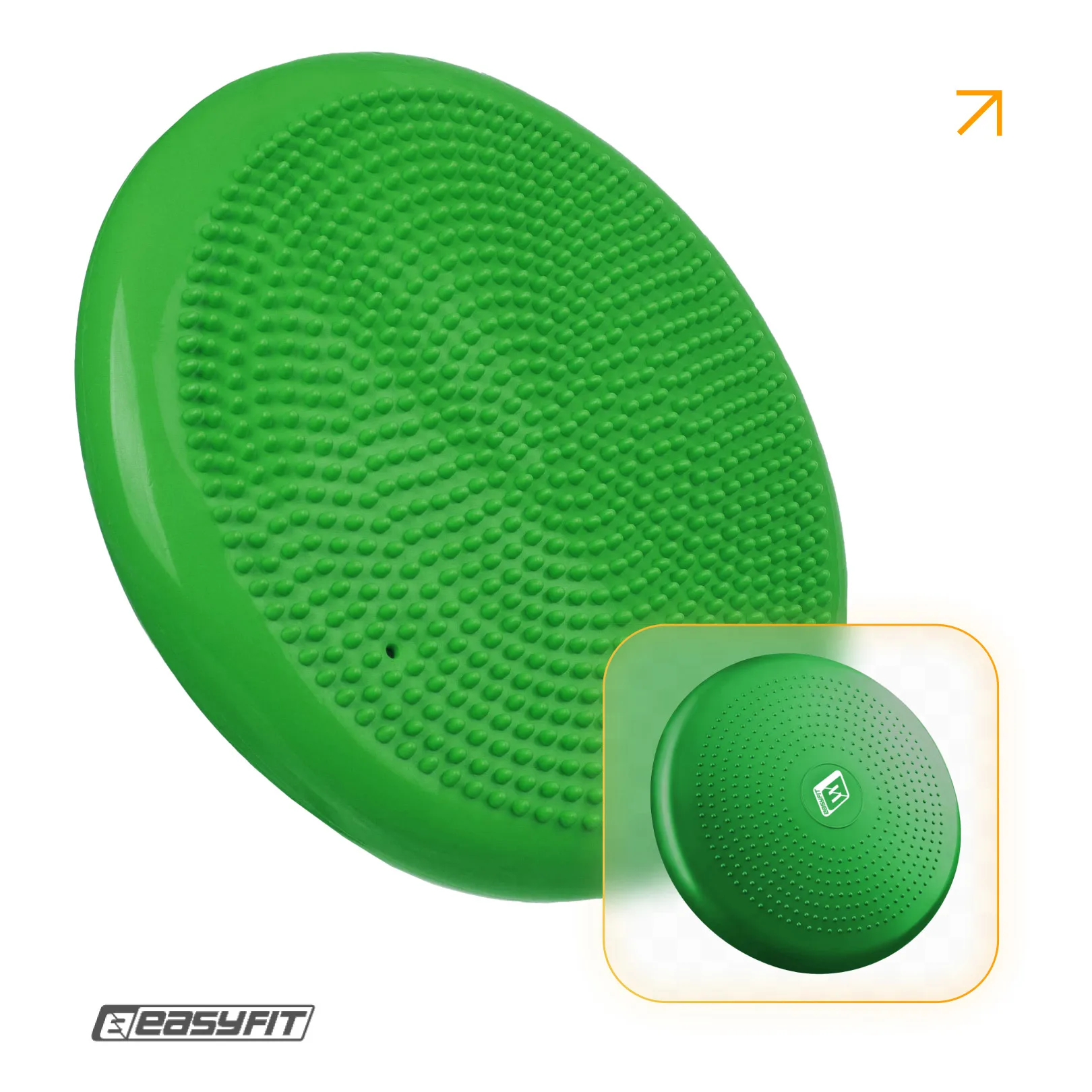 Балансувальна масажна подушка EasyFit зелений