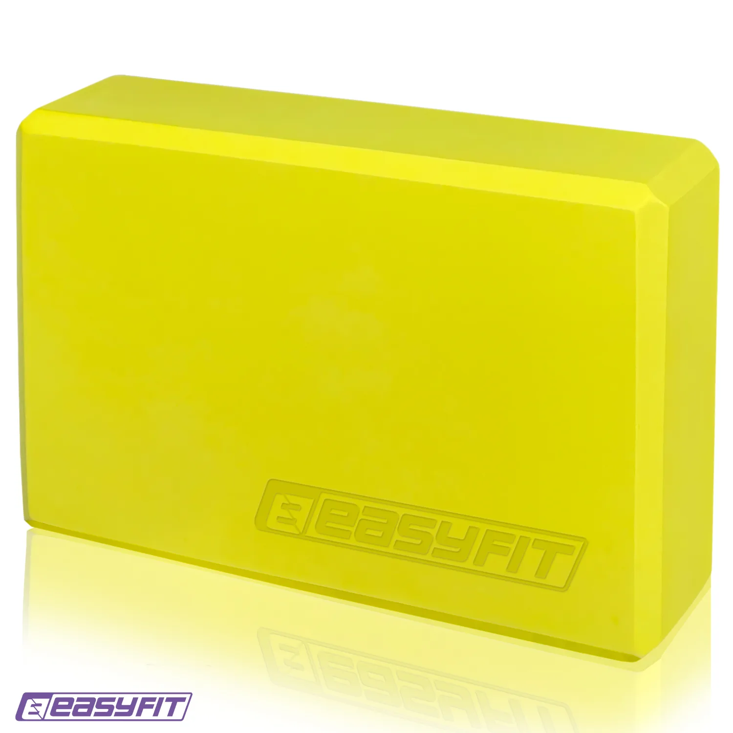 Блок для йоги EasyFit EVA жовтий