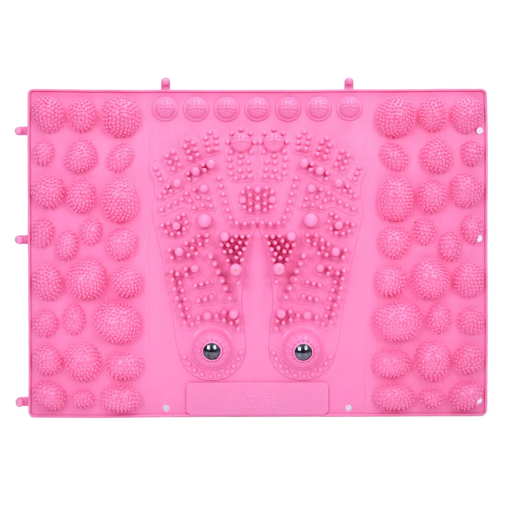 Килимок пазл ортопедичний масажний з магнітими 38.5 см 28 см Рожевий